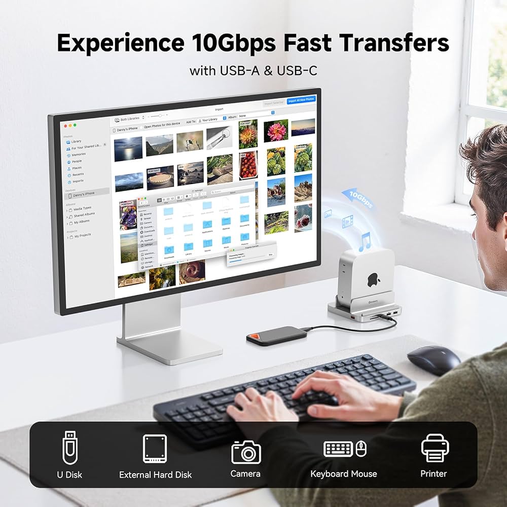 iExpandMate MINI218B PRO Mac Mini M4 ドック Minisopuru iExpandMate™ Mac Mini Dock for Mac Mini M4/M4 Pro